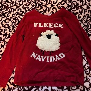 Sheep fleece navidad funny sweater